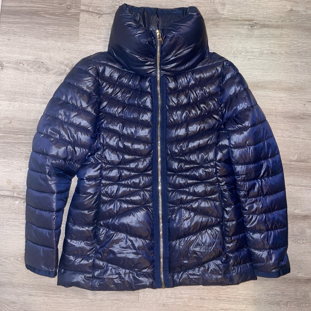 Karl Lagerfeld Navy Puffer Jacket